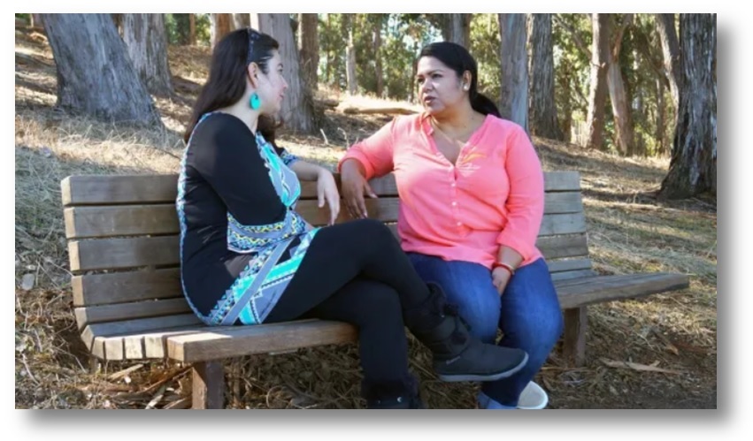 women talking 1 framed